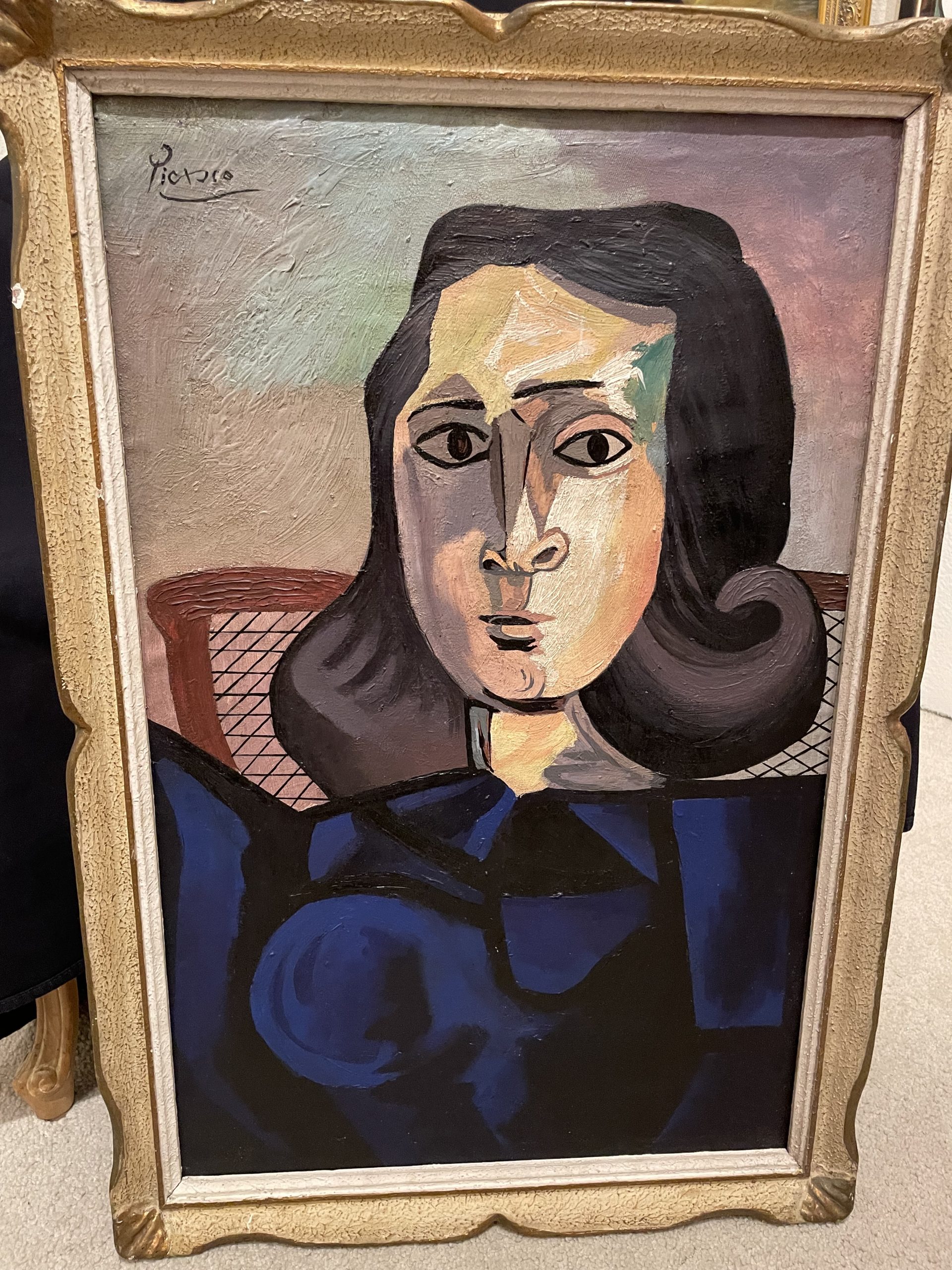 Important Picasso “Blue Lady.”