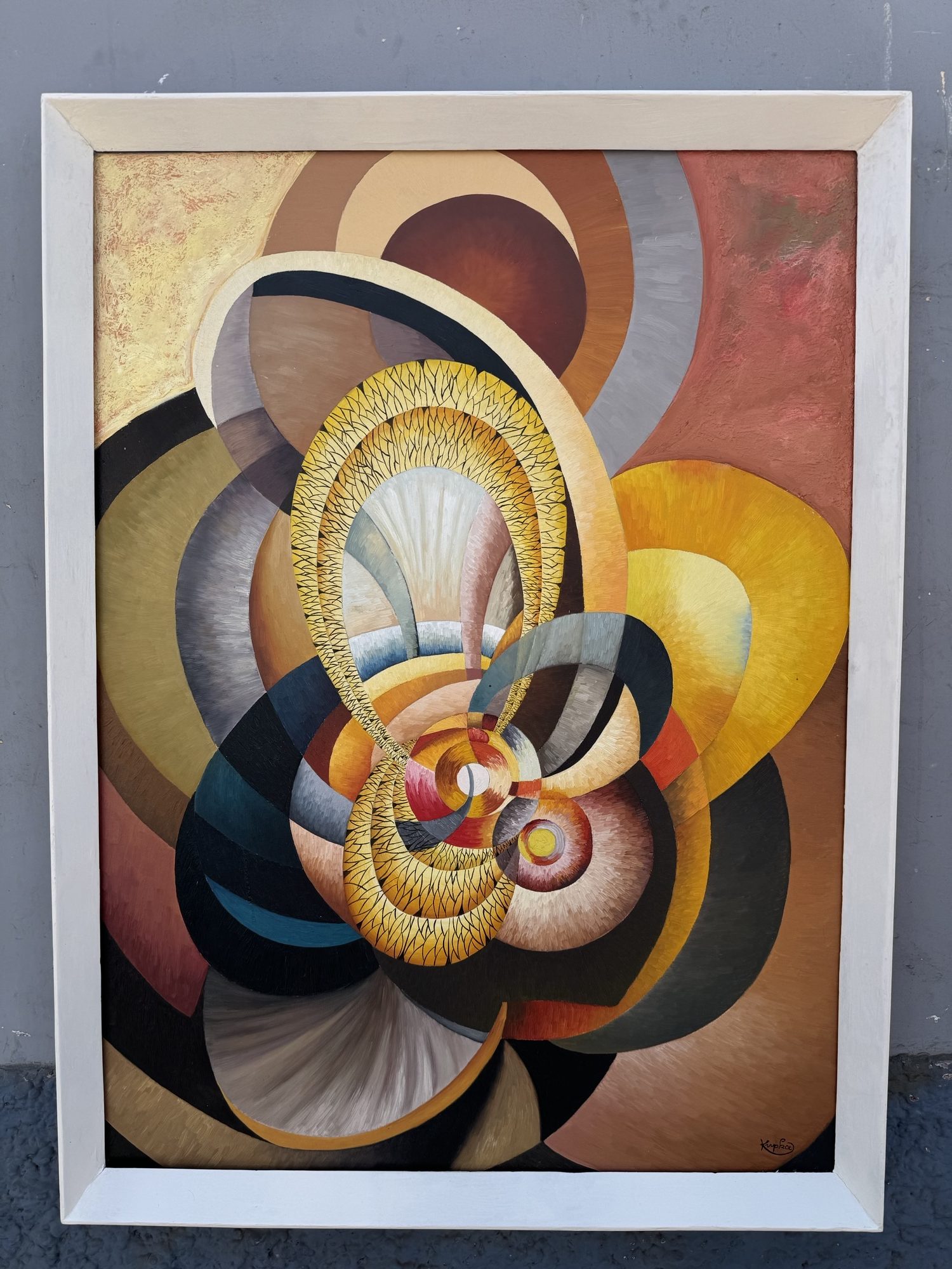 Important Francois Kupka Oil