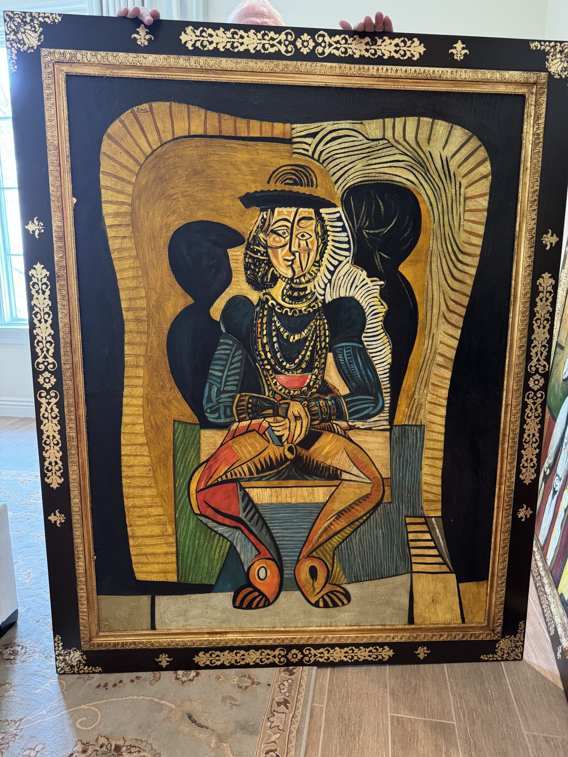 Matched Pair of Eye-catching Picasso Oils